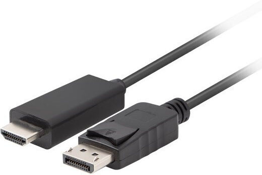 Lanberg Cable DisplayPort male - HDMI male 5m Black (CA-DPHD-11CC-0050-BK)