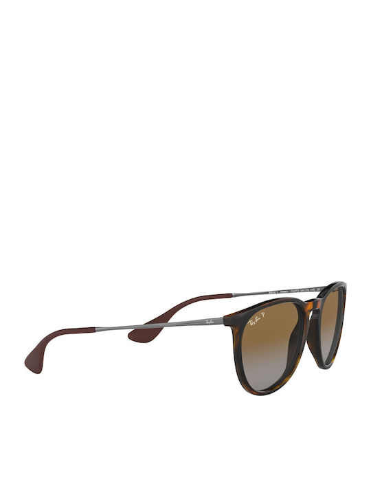 Ray Ban Erika Women's Sunglasses with Brown Tartaruga Frame and Brown Gradient Lens RB4171 710/T5