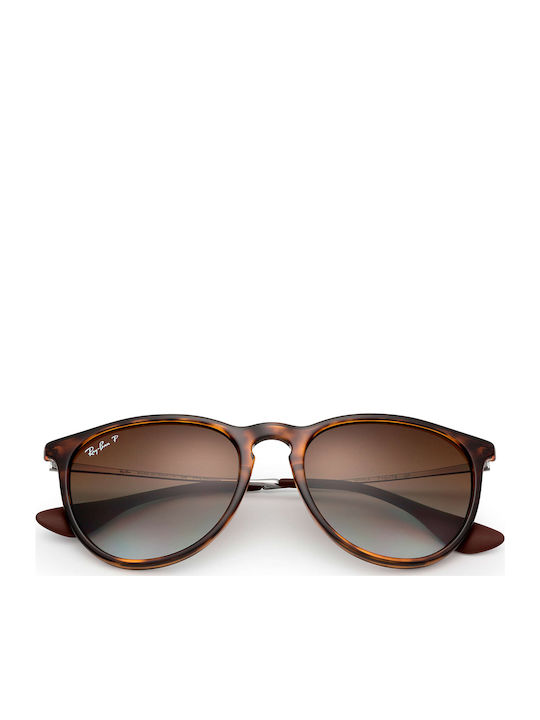 Ray Ban Erika Women's Sunglasses with Brown Tartaruga Frame and Brown Gradient Lens RB4171 710/T5