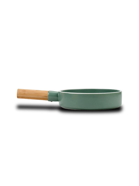 Nava Terrestrial Wooden Salad Bowl Green 34x34cm
