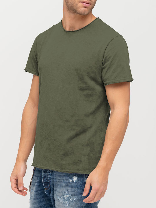 Staff Bαμβακερή Men's Short Sleeve T-shirt Khaki