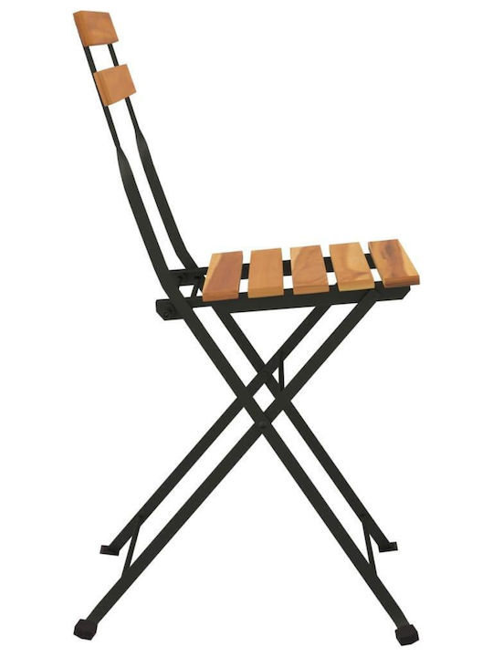 Scaun de Exterior Metalic Maro 2buc 39x45x79cm.