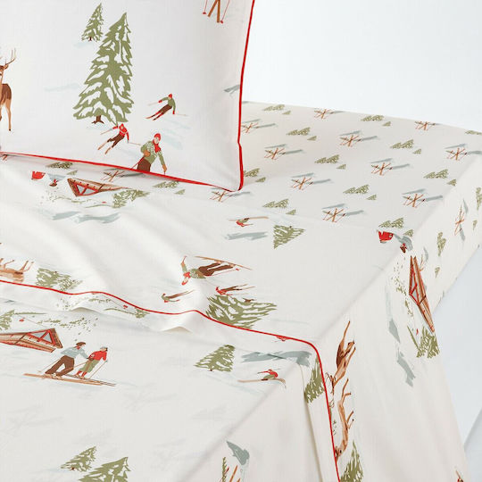 La Redoute Interieurs Bettlaken Einzeln Baumwolle Weiß 240x290cm