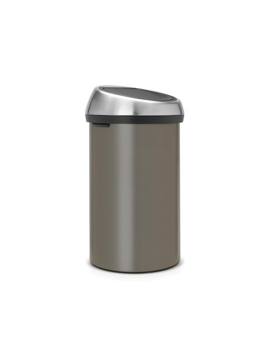 Brabantia Touch Bin Coș de Gunoi Metal Platinum 60lt 1buc