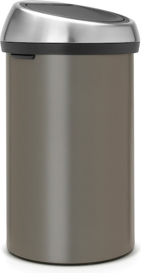 Brabantia Touch Bin Κάδος Απορριμμάτων Μεταλλικός Platinum 60lt Brabantia Touch Bin Κάδος Απορριμμάτων Μεταλλικός Platinum 60lt
