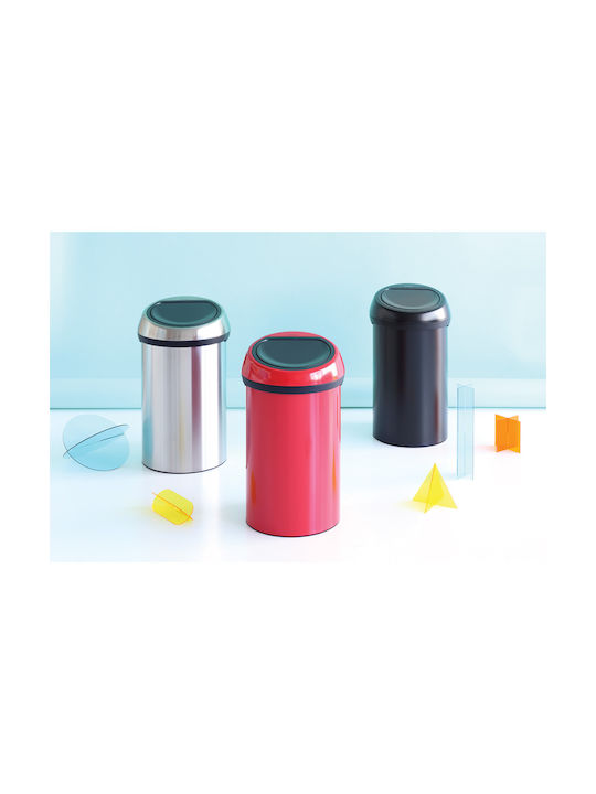Brabantia Touch Bin Coș de Gunoi Metal Platinum 60lt 1buc