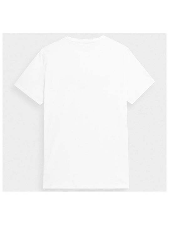 4F Men's Short Sleeve T-shirt White