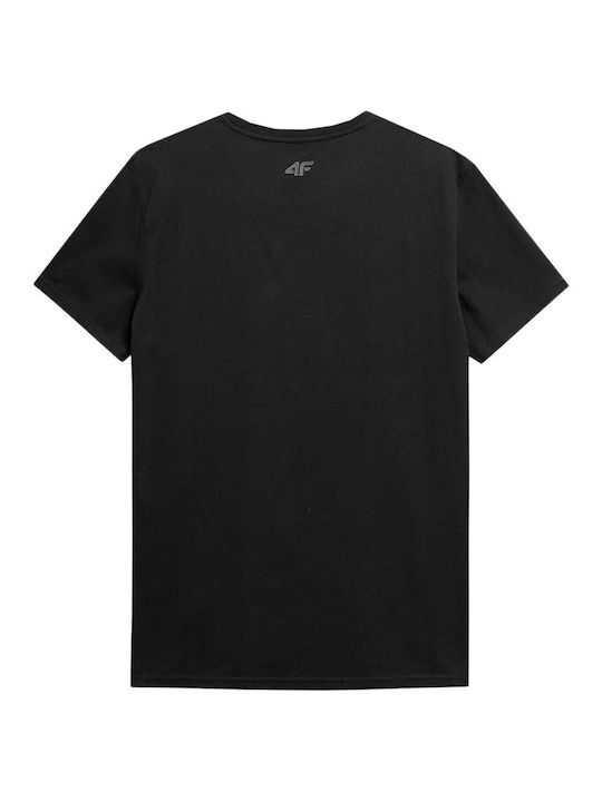 4F Men's Short Sleeve T-shirt Black