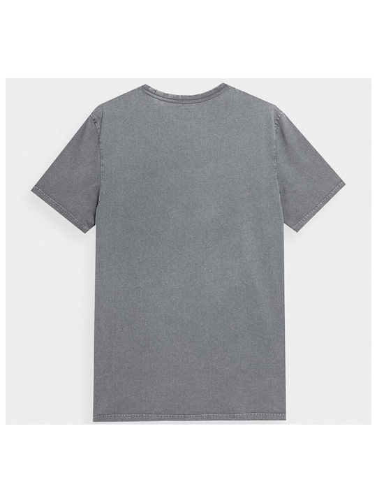 4F Men's Short Sleeve T-shirt Gray