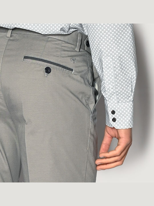Trousers Suit Elastic in Regular Fit Gray