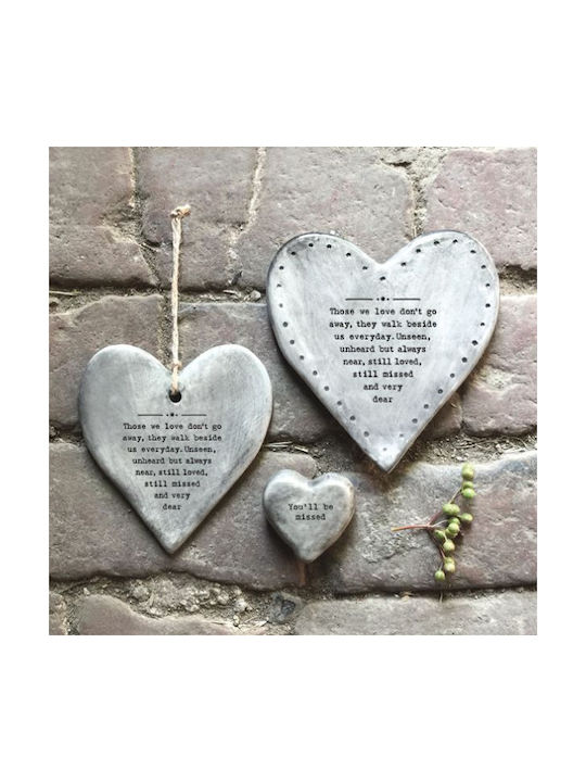 Synchronia Hanging Handmade Wall Decor Made of Ceramic Material 10x9cm