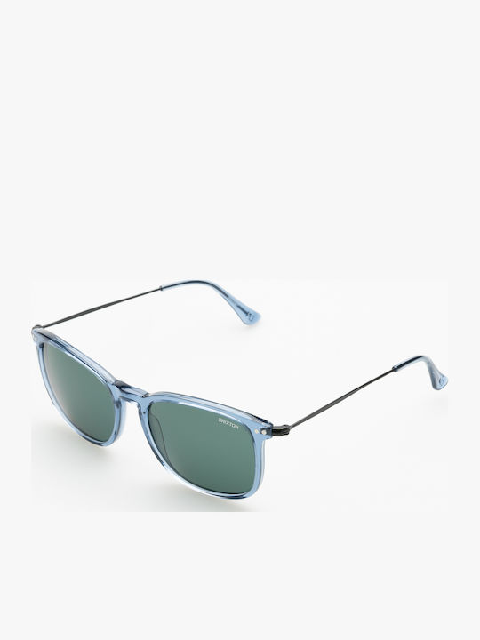The Glass of Brixton Sunglasses Transparent with Mixed Frame & Green Lens The Glass of Brixton Sunglasses Transparent with Mixed Frame & Green Lens