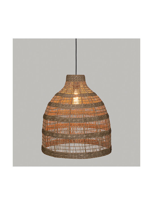 A-S Seav Adjustable Pendant Light Beige Boho with Socket E27 45x50cm