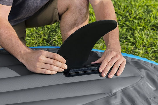 Bestway Hydroforce Surge Elite X1 65143 Пластмасов Каяк Плажна чанта 1 лице Сив