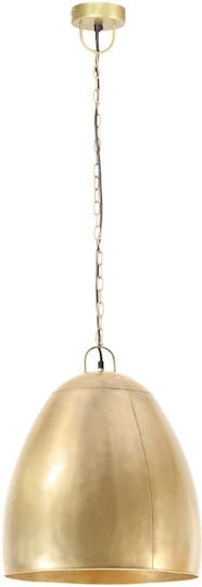 vidaXL Industrial Hängelampe Bronze Glocke mit Fassung E27 42x52cm.