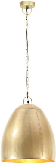 vidaXL Industrial Hängelampe Bronze Glocke mit Fassung E27 42x52cm.