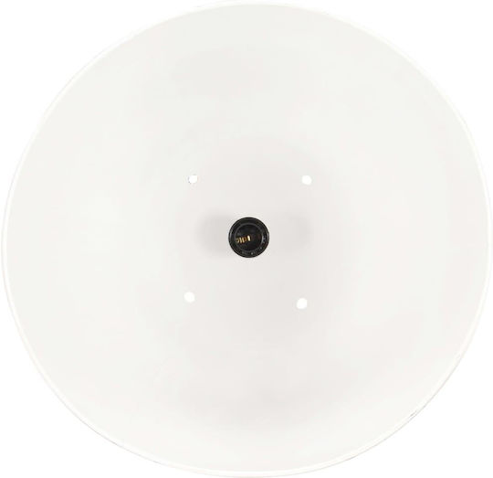 vidaXL Industrial Pendant Light White Bell with Socket E27 32x41cm
