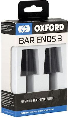 Oxford Motorcycle Handlebar Counterweights in Black Colour OX599