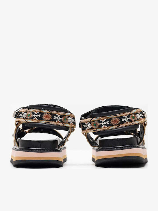 Combo A Leather Women's Flat Sandals Sporty Grey