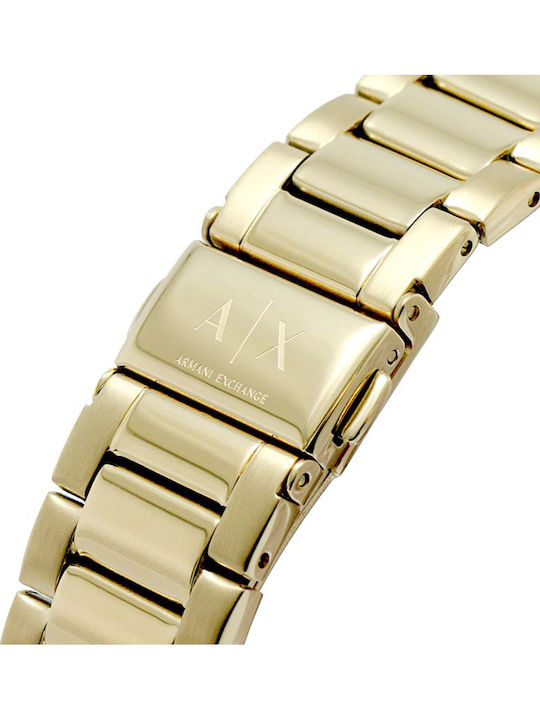 Armani Exchange Cayde Herrenuhr 42mm Batterie mit Gold Rostfreien Stahlarmband