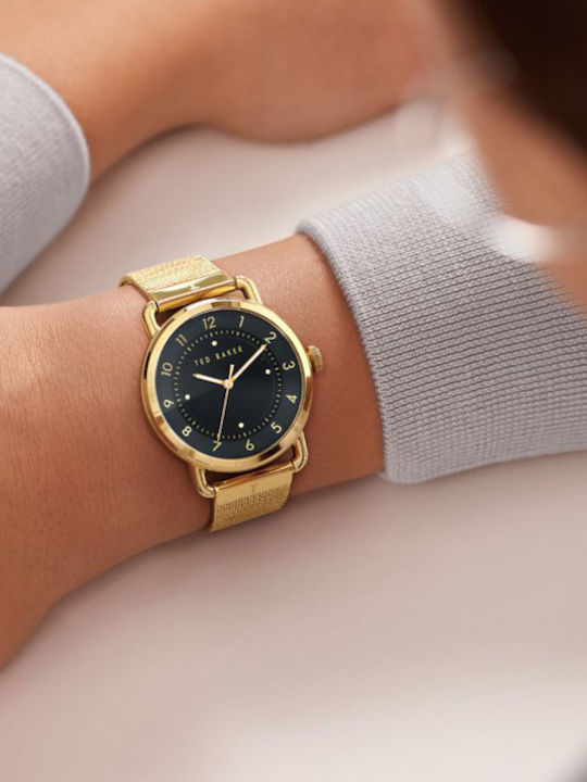 Ted Baker Harriet Γυναικείο Ρολόι 38mm Μπαταρίας με Χρυσό Μεταλλικό Μπρασελέ