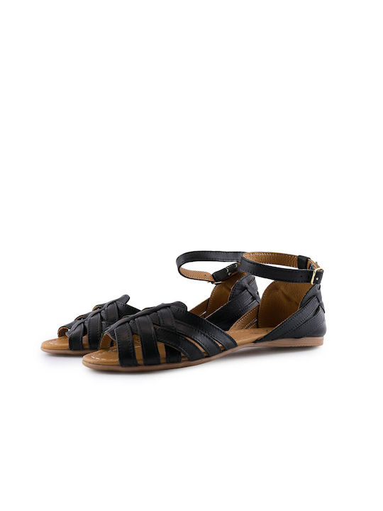 23487 Top3 Women's sandals BLACK