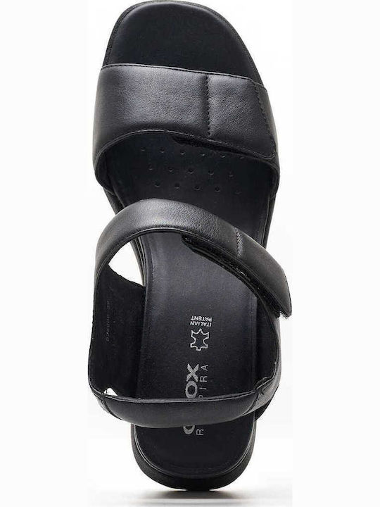 Anatomic Women's Leather Ankle Strap Platforms Black D35G0C 00085 C9999
