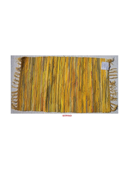 Chios Hellas TA442 Rug Rectangular Cotton with Fringes Yellow