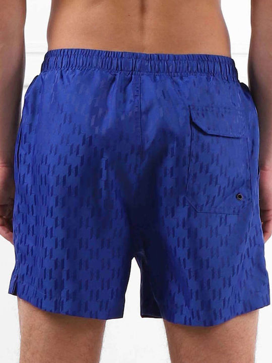 Karl Lagerfeld Monogram Herren Badebekleidung Shorts Blau