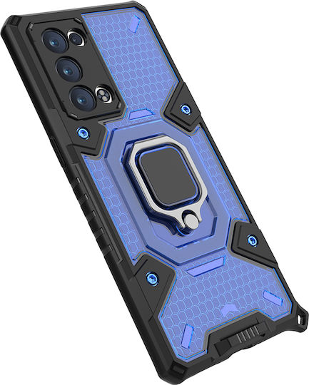 Techsuit Honeycomb Back Cover Πλαστικό / Σιλικόνης 1.3mm Μπλε (Oppo Reno6 Pro 5G)