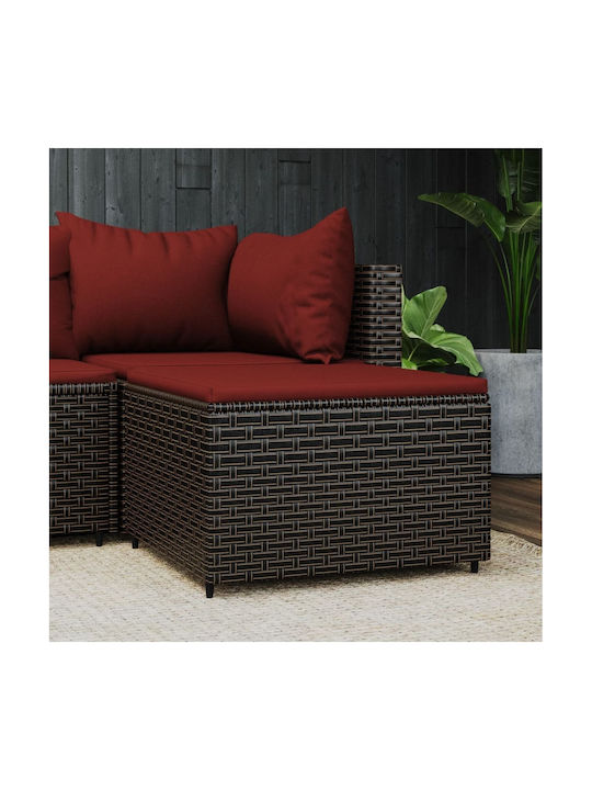 Σκαμπό Rattan 55x55x31cm Σκαμπό Rattan 55x55x31cm