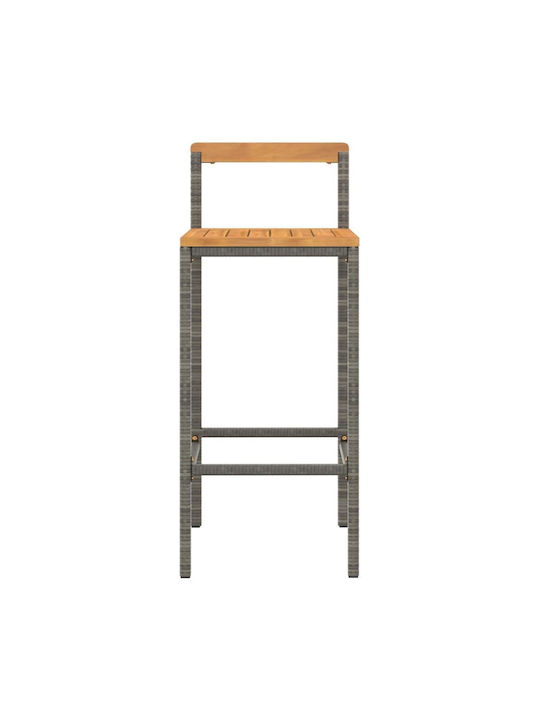 Stool for Bar Outdoor Gray 40x44x78cm