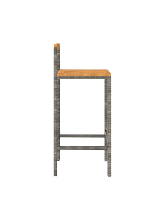 Stool for Bar Outdoor Gray 40x44x78cm