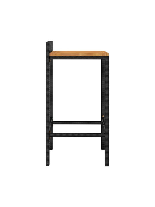 Stool for Bar Outdoor Black 40x42x78cm