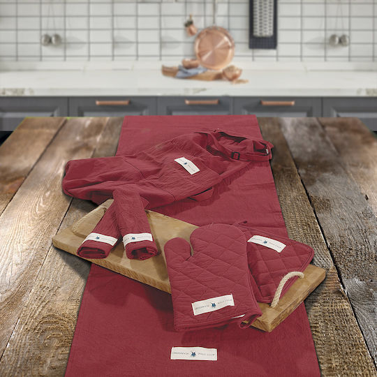 Greenwich Polo Club Runner Cotton 2652 Burgundy 40x150cm