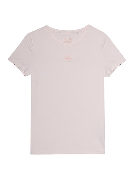 4F Damen Sportlich T-shirt Weiß