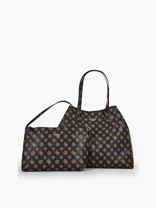 Guess Set Women's Bag Shopper Brown