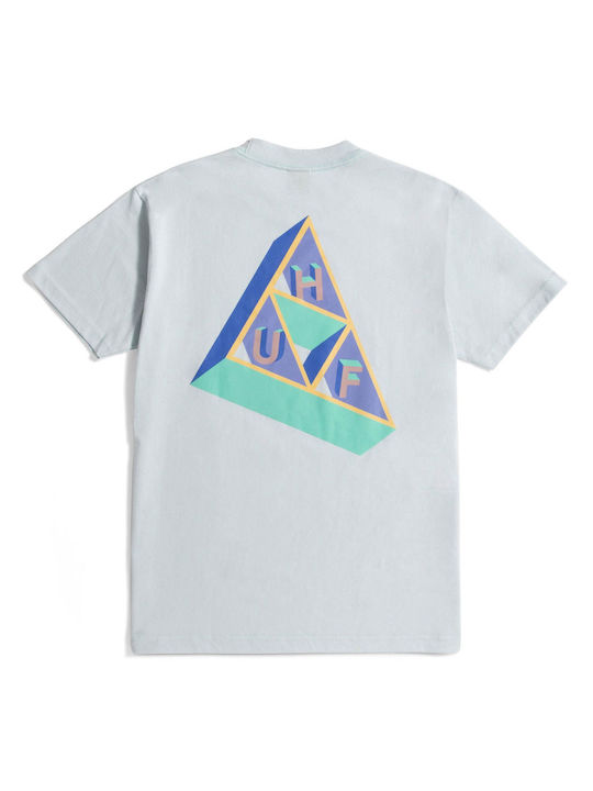 HUF Based Ανδρικό T-shirt Γαλάζιο με Στάμπα