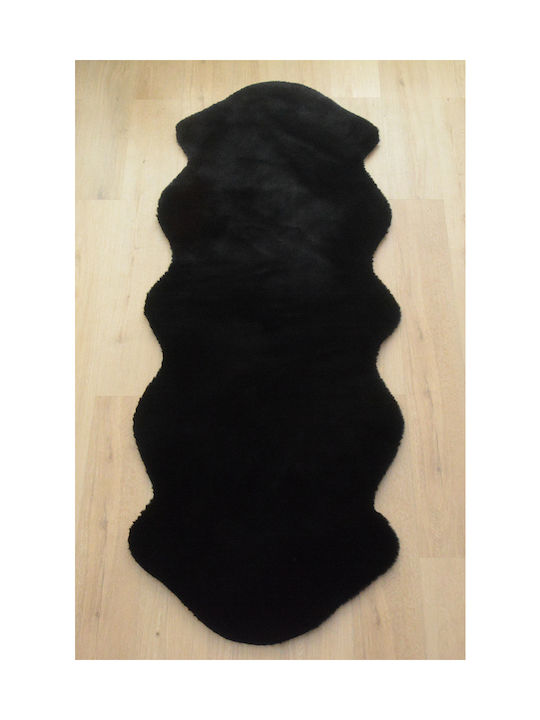 Newplan Puffy Σετ Shaggy Χαλιά Κρεβατοκάμαρας Puffy FC9 Black 5-41-PF-T-FC9BLACK-SET067(2x140,1x210) 3τμχ