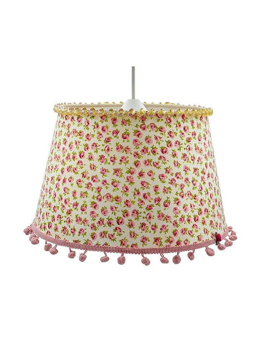 Oxygen Little Red Roses Pendant Light Single-Light Bell for Socket E27 Multicolour