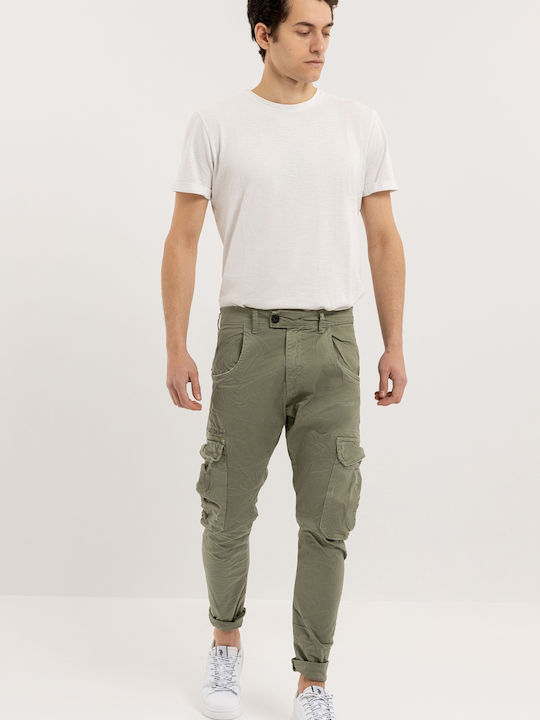 61 Matteo Trousers Cargo Elastic Khaki