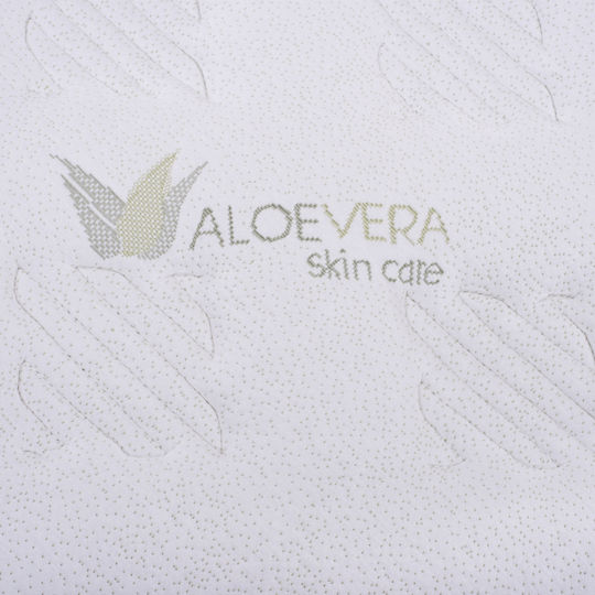HomeMarkt Double Orthopedic Mattress 150x200x22cm with Springs , Aloe Vera & Topper