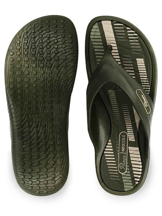 Herren Flip Flops Khaki