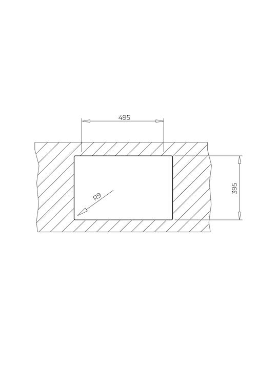 Teka Radea R10 50.40 M-TG 115230051 Drop-In Spüle aus Verbundgranulat B55.6xT45.6cm Schwarz