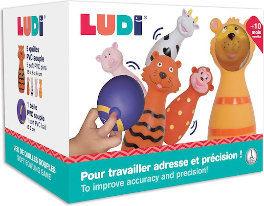 Ludi Bowling Bowling 5 Animals for 10++ Months