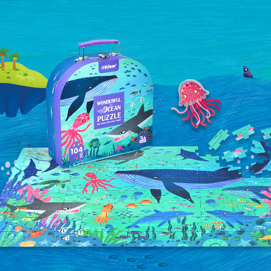 Παιδικό Puzzle Wonderful Ocean για 3+ Ετών 104pcs MiDeer