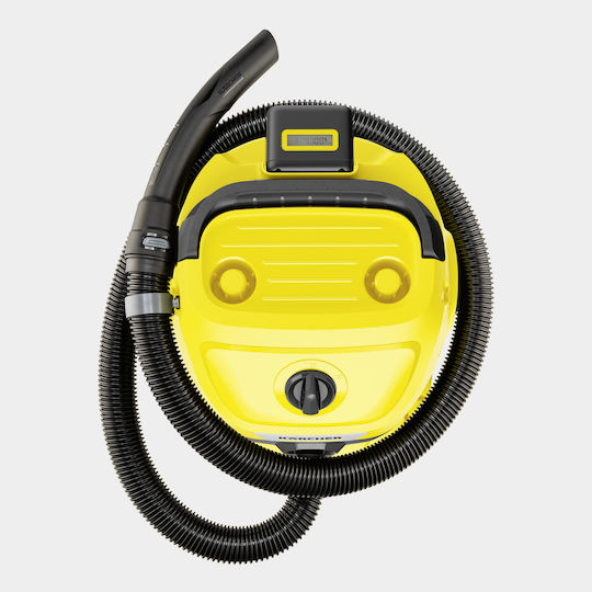 Karcher WD 3-18 S Battery Aspirator Reîncărcabil Lichide / Solide cu Inoxidabil Recipient 17lt