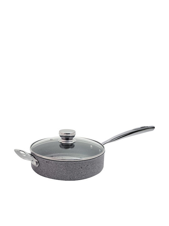 Ballarini Portofino Granitium Aluminum Pan with Lid with Stone Interior Coating 28cm
