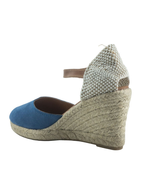 Women's Platform Espadrilles Blue