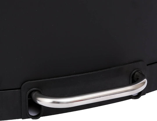 Atmosphera Ariane Mülleimer Metallisch mit Pedal Schwarz 30lt